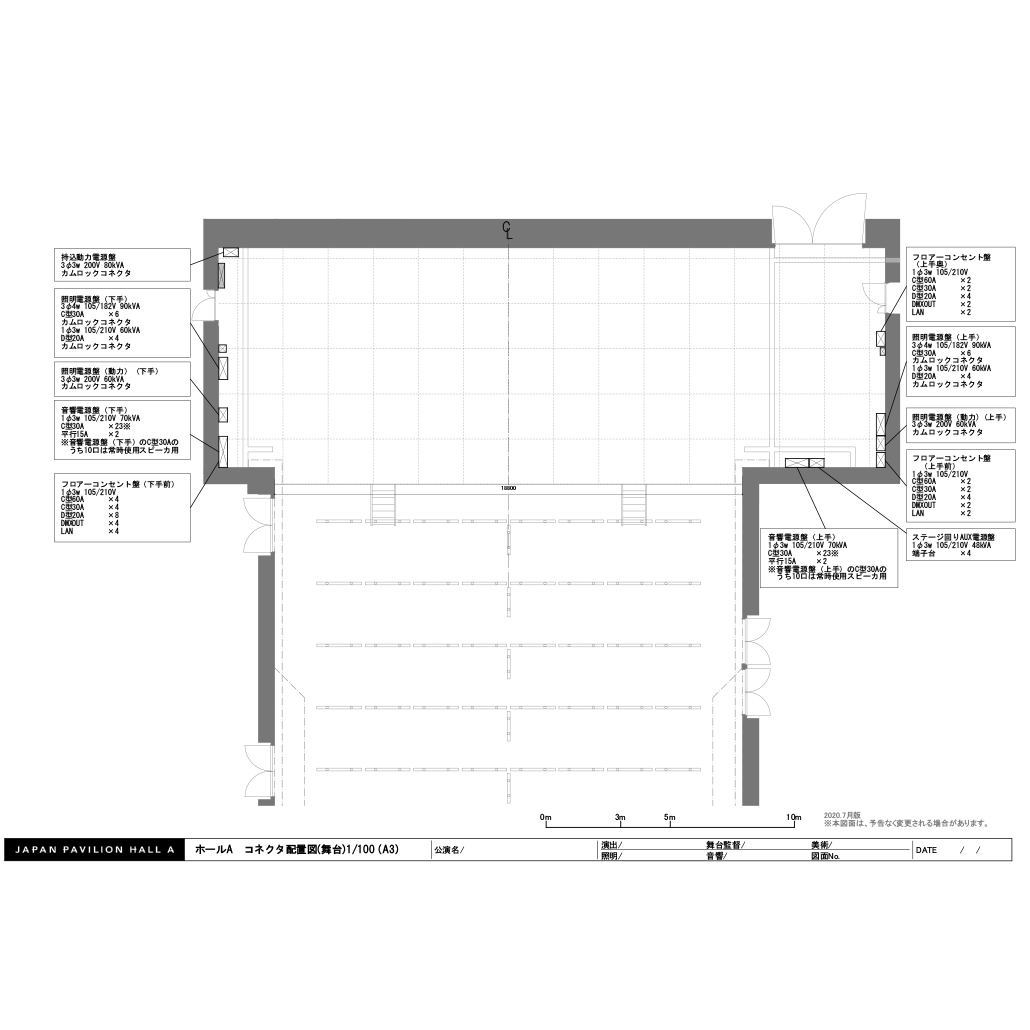 電源図（舞台・バトン・バルコニー）