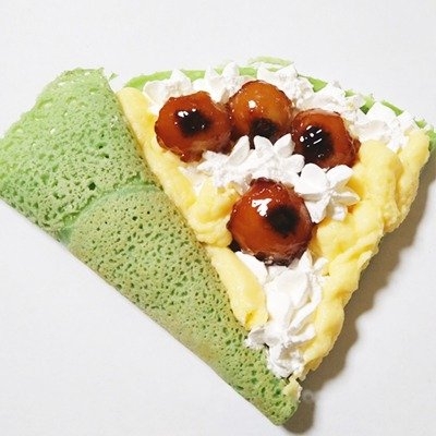 武蔵利休の抹茶入りクレープ