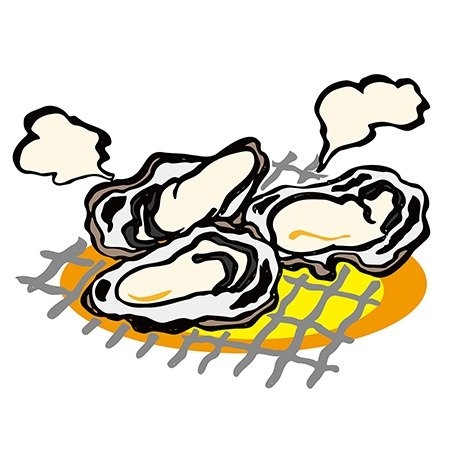 牡蠣のイラスト