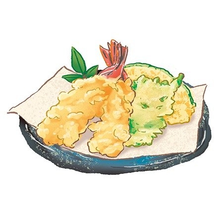 天ぷらのイラスト