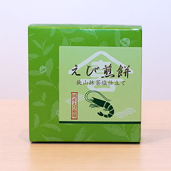 えび煎餅 狭山抹茶塩仕立て 6枚入り