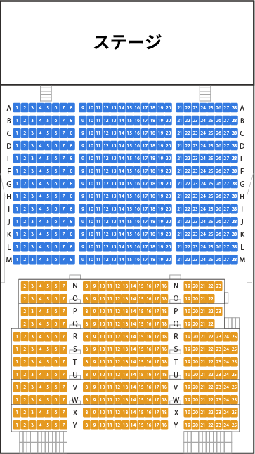 ジャパンパビリオン ホールA シーティング時フロアマップ