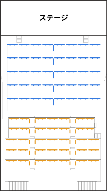 ジャパンパビリオン ホールA スタンディング時フロアマップ