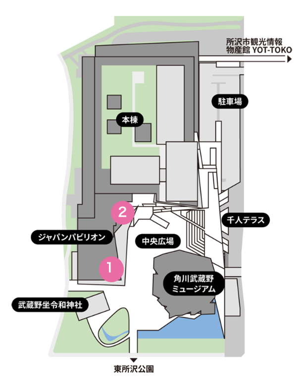 ジャパンパビリオンの場所 マップ