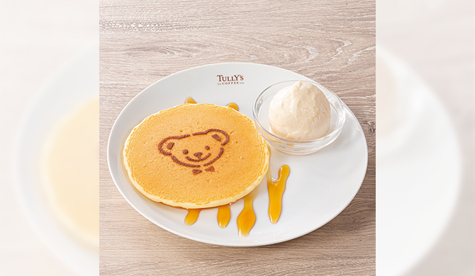 タリーズコーヒー ベアフルのメープル米粉パンケーキ