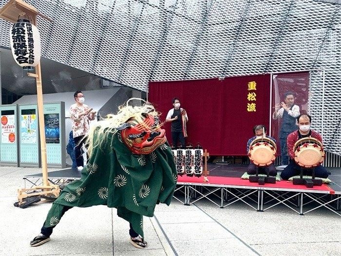 新春!重松流お囃子&獅子舞の演奏