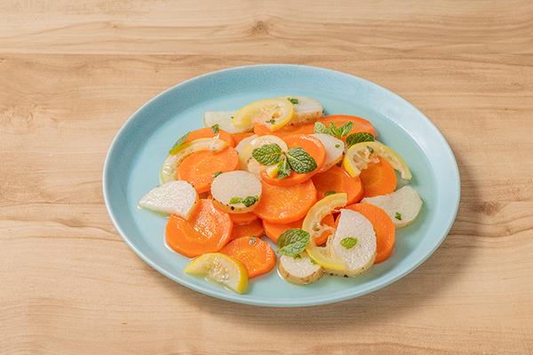 長芋とにんじんのレモン煮