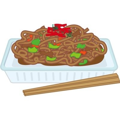 焼きそばのイラスト