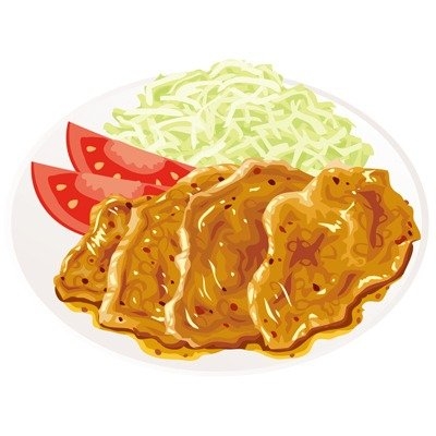 生姜焼きのイラスト