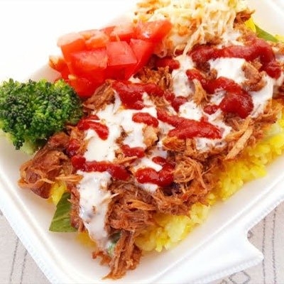 Ukichi Cafestationのプルドポークオーバーライス