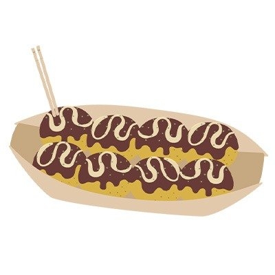 たこ焼きのイラスト