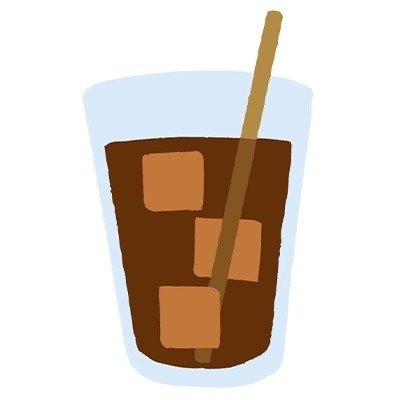 アイスコーヒーのイラスト