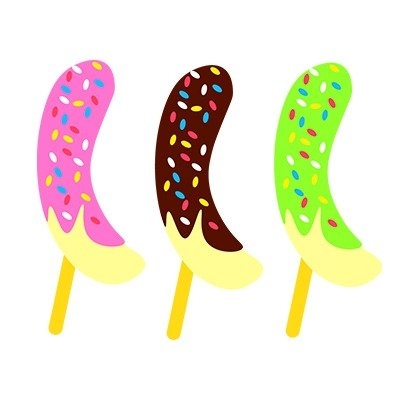 チョコバナナのイラスト