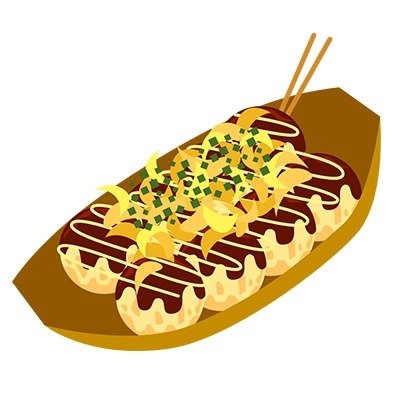 たこ焼きのイラスト