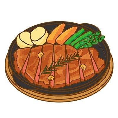 ステーキのイラスト