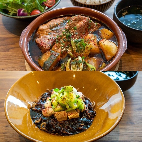 角川食堂のカムジャタン、チャジャンミョン