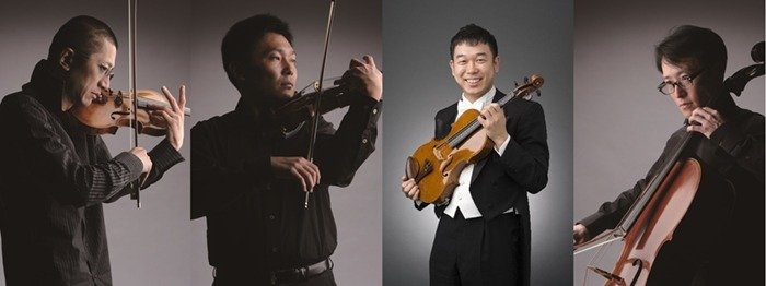 石田泰尚、執行恒宏(ヴァイオリン)、坂口弦太郎(ヴィオラ)、阪田宏彰(チェロ)