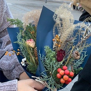 Green flower craft-Happiness