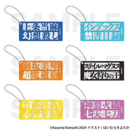 とある周年の合同祭宴 トレーディングネームキーホルダー 880円(税込)