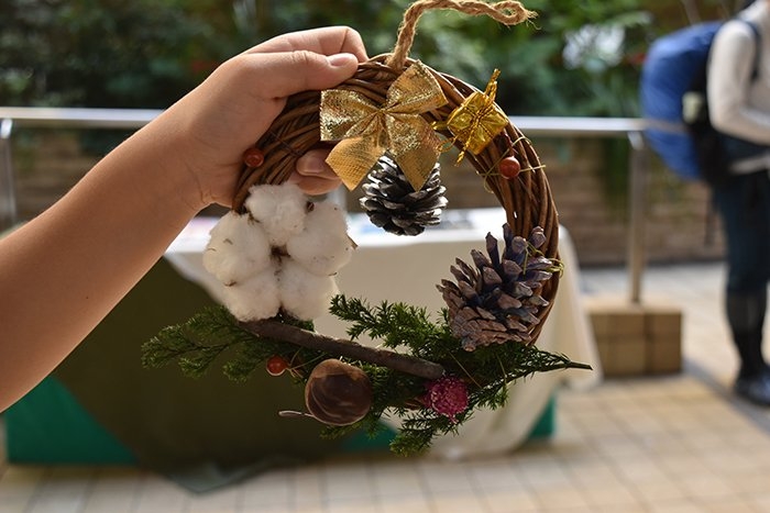 ワークショップ 自然素材を使ったミニリース作り