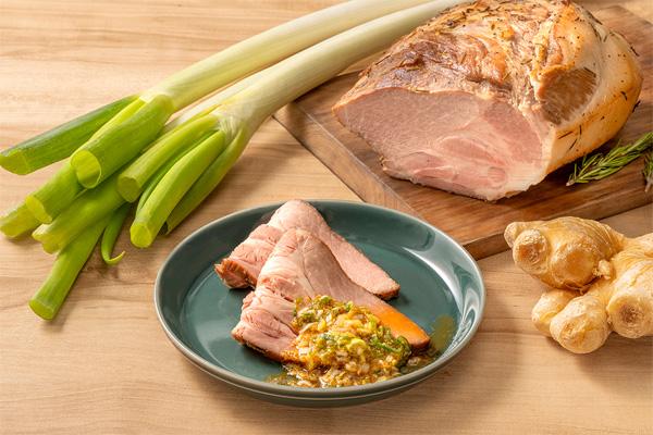 ローストポークカービング　ねぎ生姜ダレ