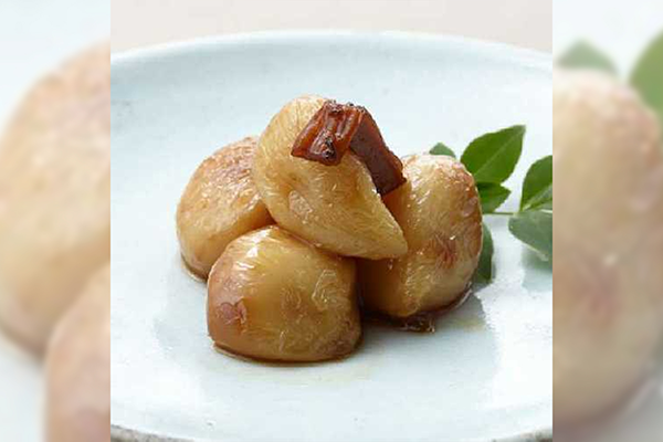 銀座若菜　揚げにんにくの醤油漬け