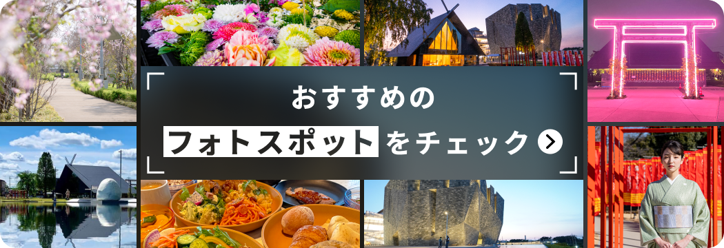 おすすめのフォトスポットをチェック