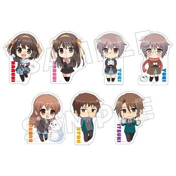 「冬のSOS団」ちびキャライラストグッズ　ステッカー