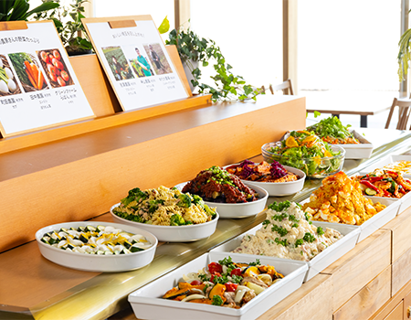 彩り豊か地産地消ビュッフェ