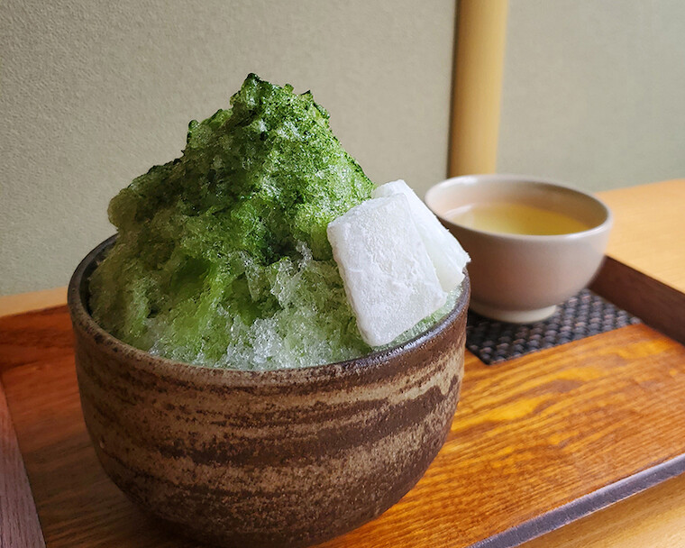 かき氷とお茶セット