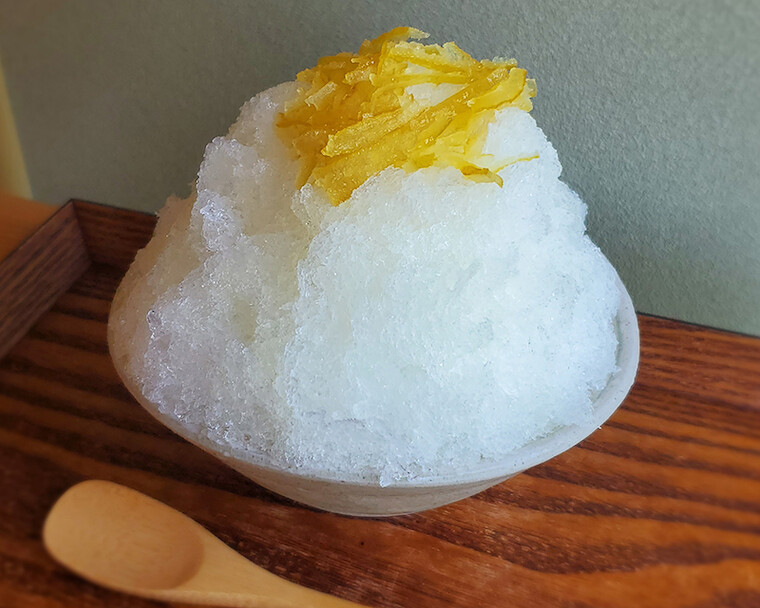 かき氷とお茶セット 柚子