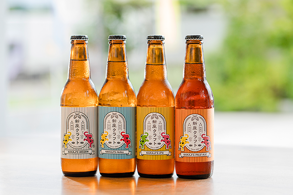 NAKAJI'S WEIZEN・NAKAJI'S HELLES・NAKAJI'S IPA・NAKAJI'S PALE ALE