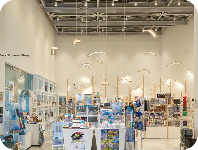ロックミュージアムショップ　店内