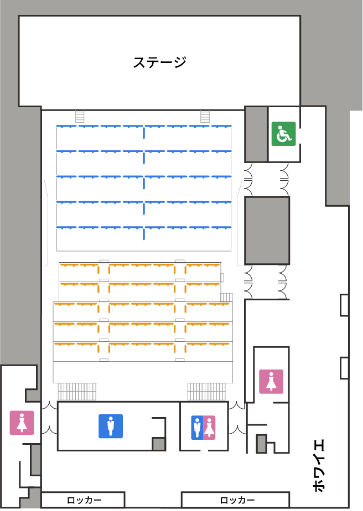 ジャパンパビリオン ホールA スタンディング時フロアマップ